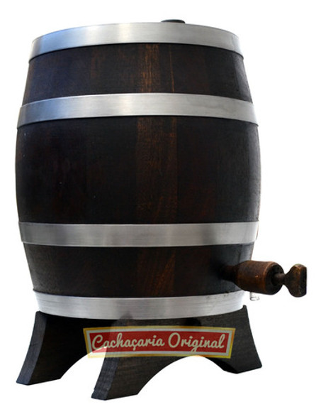 Barril Dorna Cachaça Pipote Carvalho Europeu Vertical 3l 1