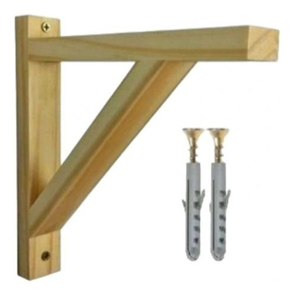 Escuadra,ménsula De Madera 35 Cm 0