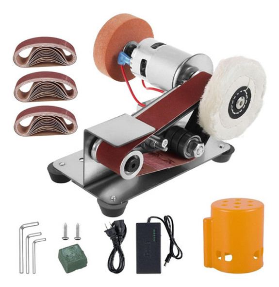 Mini Lixadeira De Cinta,máquina Polimento,moedor Elétrico 0