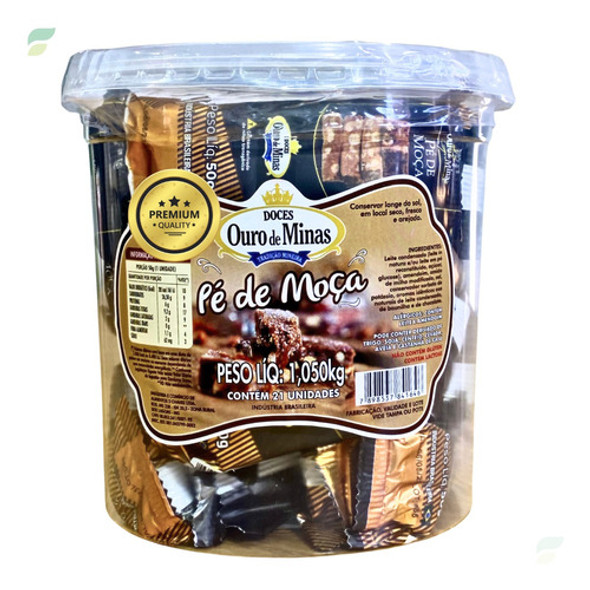 Pé De Moça Ouro De Minas Pote C/ 21 Unidades De 50g 0