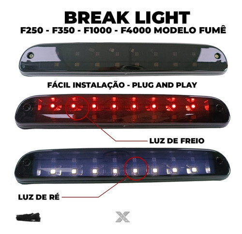 Luz De Freio F250 Fumê 1