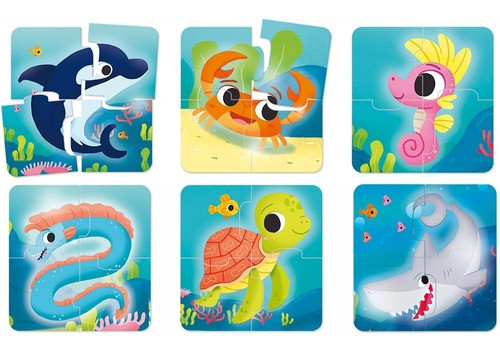 Juego Baby Puzle Del Mar - Lisciani Carotina Baby 1