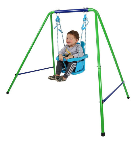 Funjump Toddler Swing Playset, Columpio De Metal Plegable In 0