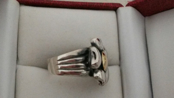 Anillo En Plata Y Oro 1