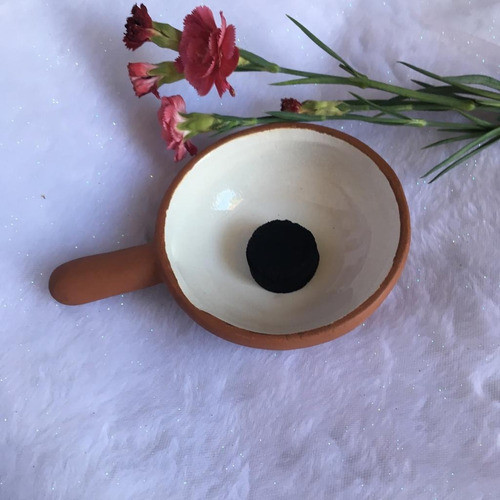 Inciensario  Ceràmica Rustica Interior Del Cuenco Esmaltado 0
