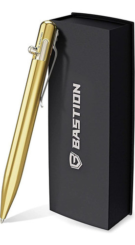 Boligrafo De Accion Con Perno Acero Inoxidable Dorado-regalo 0