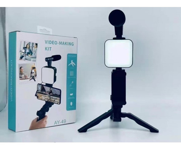 Tripode Kit Soporte Led Micrófono Para Streaming Canto 0