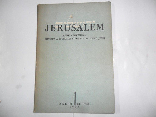 Jerusalem 1953 Consejo Central Sionista Argentino Nº1 Arcavi 0