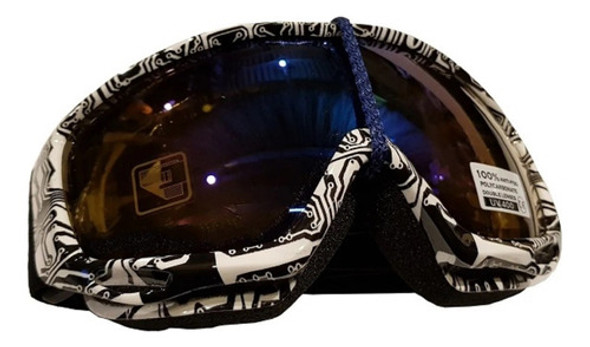 Antiparra Niño Freeride Color Blanco Deco Negro Doble Lente 1 Antiparra Niño Freeride Color Blanco Deco Negro Doble Lente 1