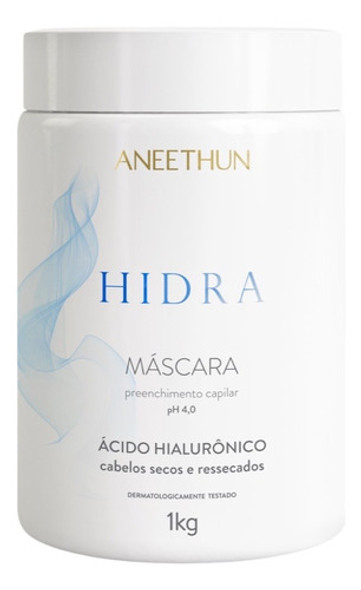 Mascara Capilar Aneethun Hidra Com Ácido Hialurônico 1kg 0