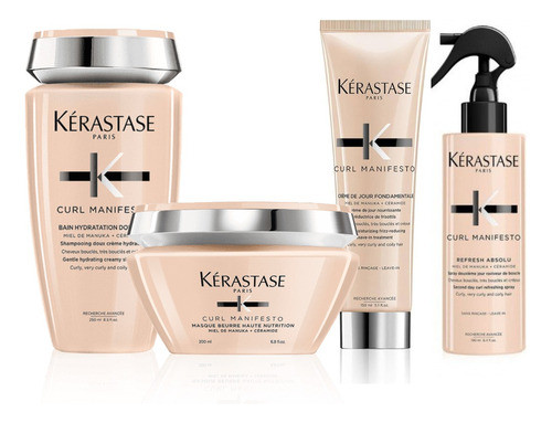 Kerastase Pack Manifesto Bain, Mascar,crema De Peinar Y Spra 0