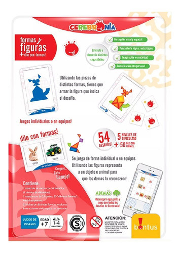 Formas Y Figuras - Cerebromanía - Juego De Mesa - Bontus 1