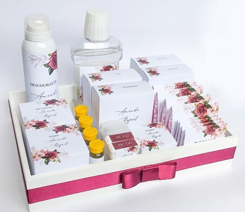 Kit Toalete Casamento-masculino E Feminino Bandeja + Rótulos 0