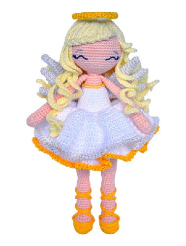 Patron Amigurumi Muñeca Angel Celeste Navidad En Español 0