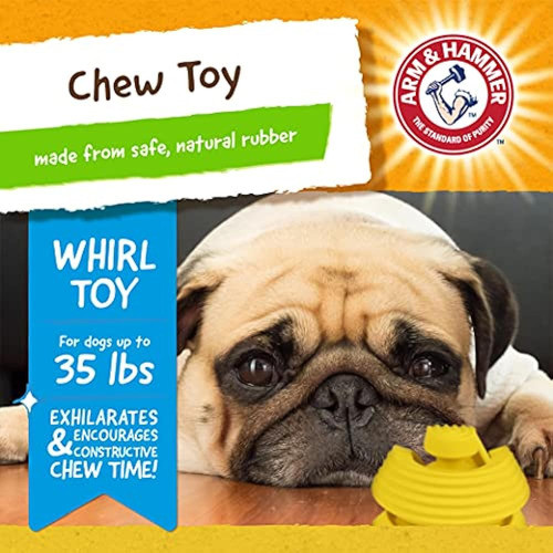 ~? Arm & Hammer Rock N' Roller Whirl Rubber Ball Chew Toy Pa 1