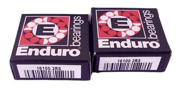 Rolamento Enduro Abec3 Grade 10x28x8 16100 2rs Aço Cubos 1