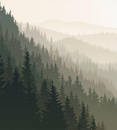 Bosque Juego De Fondo De Edredón Ambesonne Del Norte Partes 0