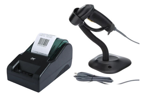 Impresora Térmica 58mm + Lector De Código De Barras 1d Usb 0
