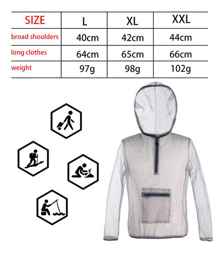 Abelha Jaqueta Apicultor Casaco Com Chapéu Malha Fina Gg 1