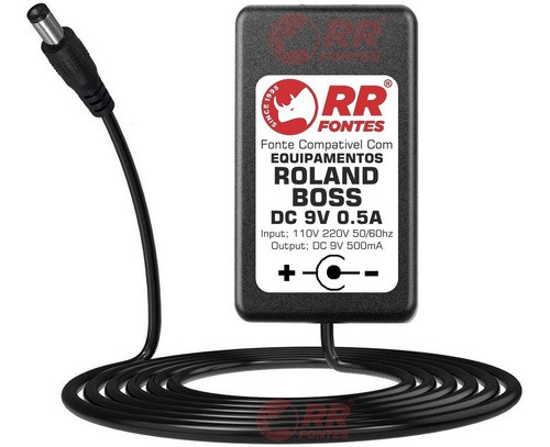 Fonte Dc 9v Para Pedal Pedaleira Roland Boss Dr-55 1