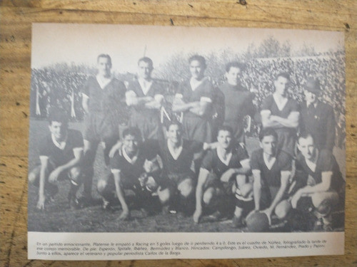 Recorte Platense Equipo 1938 Esperon Spitale Otros 0