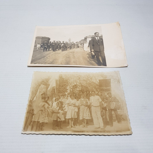 Antigua Foto Peregrinación Virgen Rosario 1947 Mag 60452 0