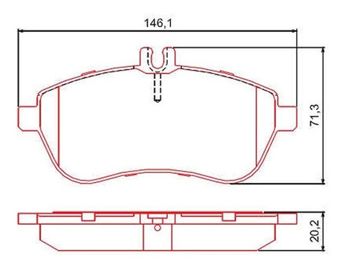 Pastillas Freno Ferodo Mercedes Benz C230 Delantera 1