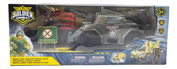 Set Militar Muñeco Soldado Tanque Guerra Juguete Niños 0