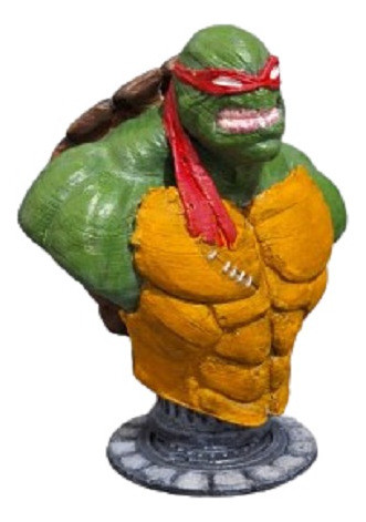 Busto De Tortugas Ninja Impreso En 3d 0