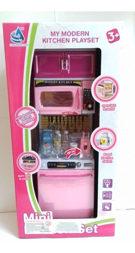 Mueble Para Cocina - Casita De Muñecas Microondas Accesorios 1