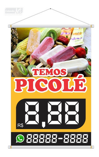 Banner Temos Picolé 70x50cm 0
