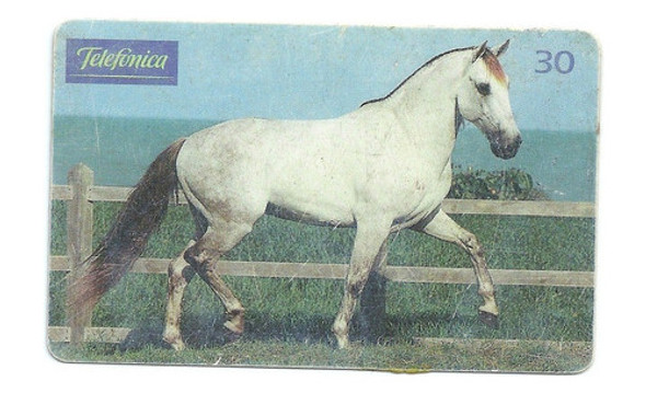 Cartão Telefônico Cavalo Andaluz - Telefônica  - Bo34 0 Cartão Telefônico Cavalo Andaluz - Telefônica  - Bo34 0