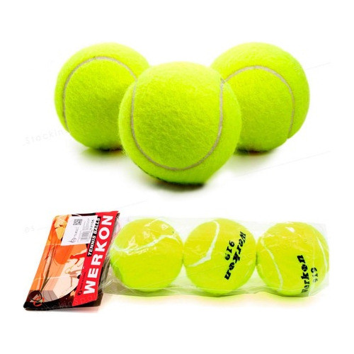 Set De X3 Pelotas Tenis Para Practicar Deporte - Sportex 0