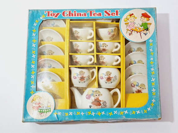 Juego Infantil Toy China Tea Set Vintage En Caja 0 Juego Infantil Toy China Tea Set Vintage En Caja 0