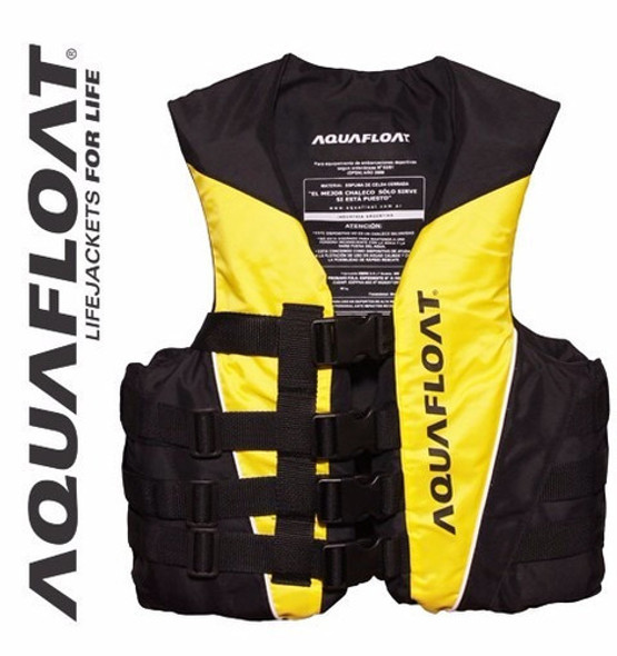 Chaleco Salvavidas Marca Aquafloat Talle 8 4 Tiras Regulable 0