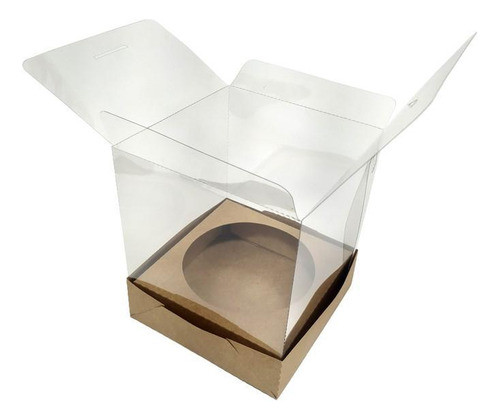 Caixa Panetone 10x10x12cm Transparente | Fácil Manuseio 1