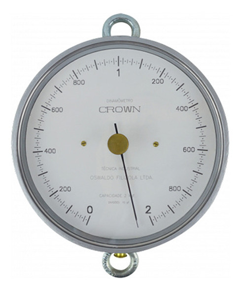 Dinamômetro Analógico C/ Certificado Circular 2kg Medidor 0