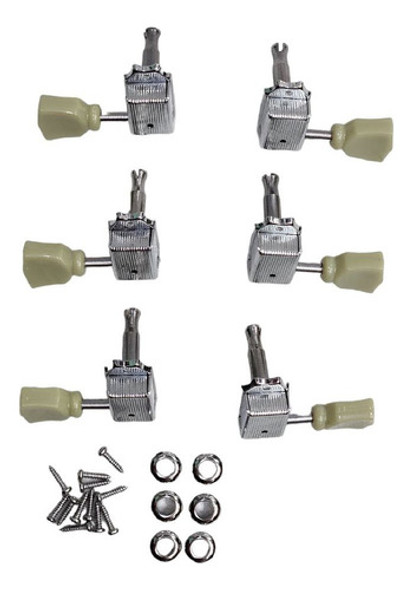 Clavijero Para Guitarra E. Redtone Mh18cr3 3+3 Musica Pilar 0