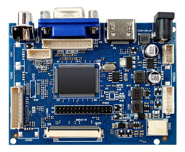 Placa De Driver De Tela Lcd De 7 Polegadas 1024 X 600 Com Dr 0