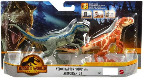 Dinosaurios Jurassic World Velociraptor Blue Vs Atrociraptor 0