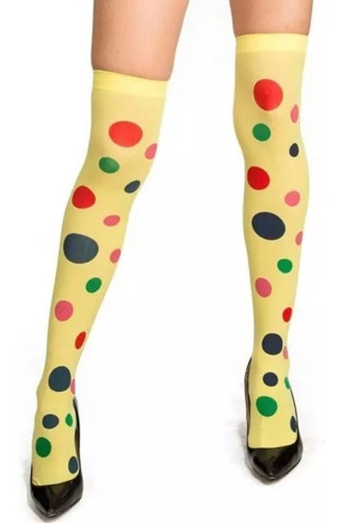 Medias A Lunares De Payaso Estilo Bucaneras Adulto Ltf Shop 0