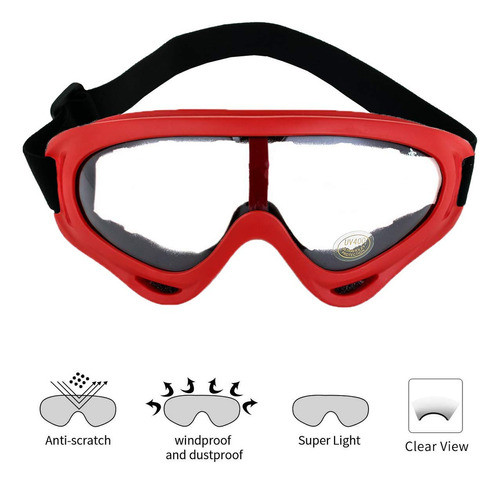 Ljdj Gafas De Motocross, Paquete De 2 Gafas De Motocicleta A 1