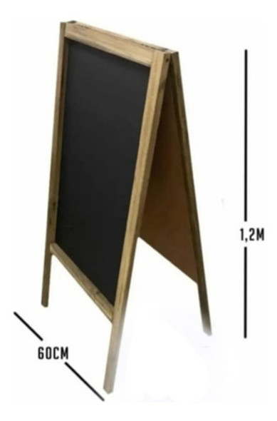 Pizarra Doble Faz Pizarron Vereda Para Tiza 1,20 X 60 Super 1