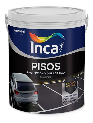 Inca Pintura Para Pisos 4lts Grafito 0