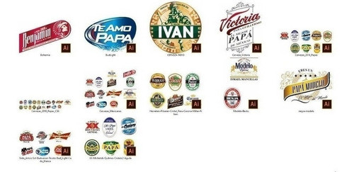 Pack Sublimación Vectores Cervezas Shoperos | Día Del Padre 1