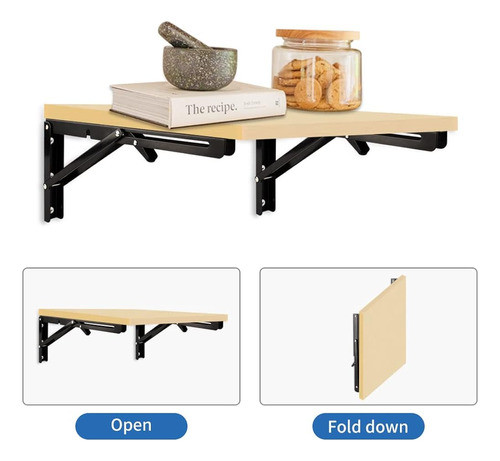 Vinbee 2 Pcs Soportes De Estante Plegable 12 Pulgadas Soport 1