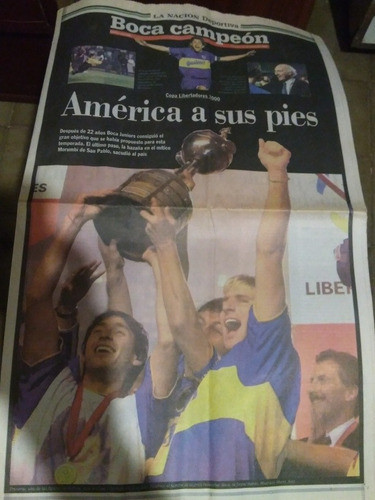 Suple La Nación Deportiva 23/06/2000 Boca Campeón De America 0