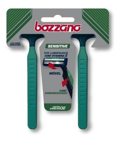 12 Un. Aparelho De Barbear Descartável Bozzano Sensitive 1