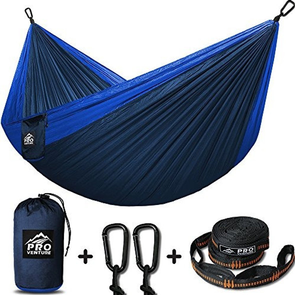 Hamaca Para Acampar Doble - Hamacas Xl Con Correas Y Mosquet 1