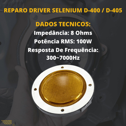 Reparo Driver Corneta D 400 / D 405 2 Uni Alta Qualidade 1